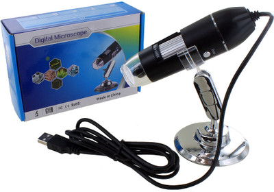 microware USB Digital Microscope 50X to 1000X, 8 LED Magnification Endoscope Camera Educational Electronic Hobby Kit