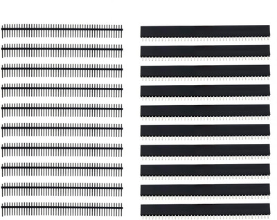 Universal Hub Combo of 40 Pin 2.54mm Male and Female Berg Strip Connector pin PAIR OF 10 Electronic Components Electronic Hobby Kit