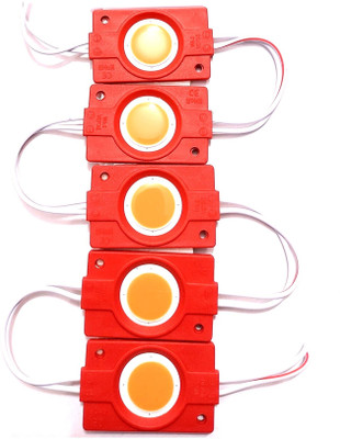 Wenray (RED) 5 Pieces 12 Volt 2.4 Watt DC Coin LED Module Light Lamp Bulb Electronic Components Electronic Hobby Kit