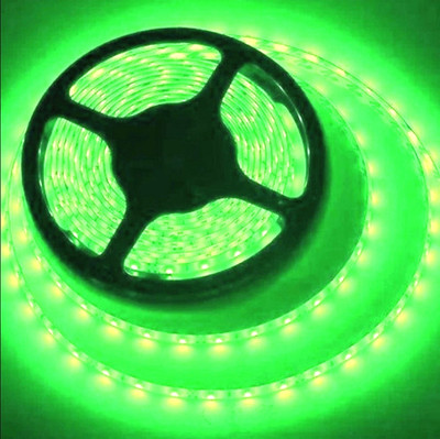 Wizzo (4 Meter) GREEN 50 Watt DC 12 Volt Strip Flexible LED Light Electronic Components Electronic Hobby Kit
