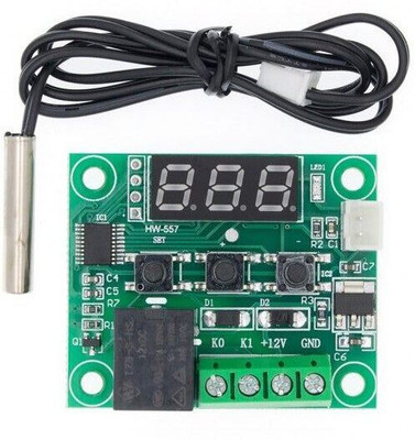 NUTRONICS 12V W1209 Digital Temperature Controller, 50~100 Digital Thermostat Temperature Sensor and Controller Electronic Hobby Kit