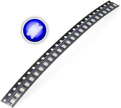 e4u SMD LED Blue Color 1206 Package - 50 No's Light Electronic Hobby Kit