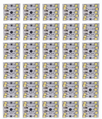 EASTRA (Pack of 30) 9w MCPCB Led Raw Material For Led Bulb Light ( 30 Square LED) Electronic Components Electronic Hobby Kit