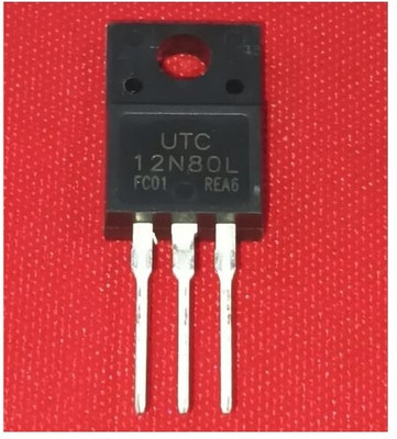 iBAT SOLUTIONS 12N80L-FC TO220F MOSFET 12A 800V UTC (Pack of 1) Electronic Components Electronic Hobby Kit