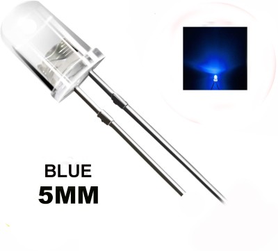 yentel (Pack of 100) 5 mm Blue Emitting Diode Transparent Ultra Bright Led Light Electronic Hobby Kit