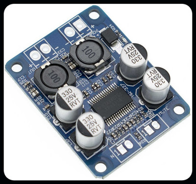 HouseOfCommon Digital Ampl Audio Board Stereo Class D, 5V, 12V, 24V-EHK537 Sound Recorder and Sound Circuit Electronic Hobby Kit