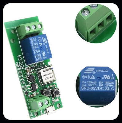 EASTRA WiFi + RF 433 Smart Switch 1CH Relay Module-EHK2581 Electronic Components Electronic Hobby Kit