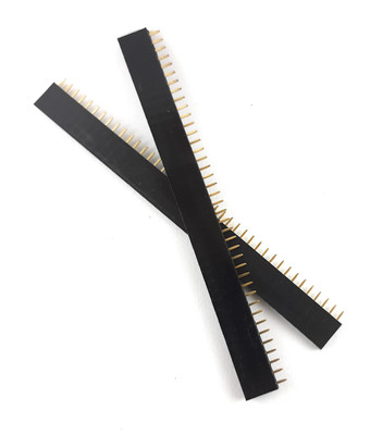 SAMAES 2 Pics Female Pin Header 40 Pin strip Single Row 2.54mm pin Header Strip Electronic Components Electronic Hobby Kit