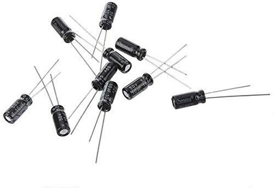 MIFRA ELECTRONICS 10uF 50 Volt Electrolytic capacitor-10pcs Electronic Components Electronic Hobby Kit