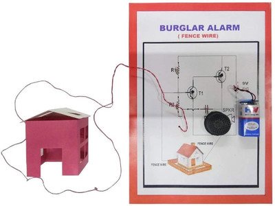 MELODY's Burglar Alarm: (Fence Wire Based)Physics Science Working Model-Project Educational Electronic Hobby Kit