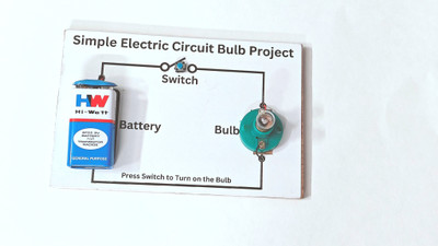 Esptronics Simple Electric Circuit Project Grade 6 Working Model for School Students Educational Electronic Hobby Kit