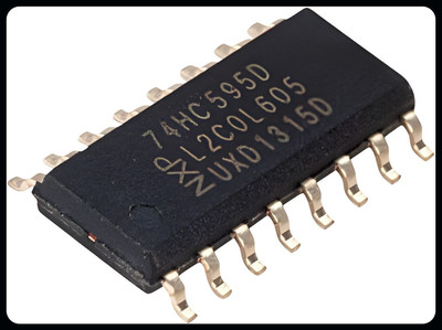 randd A-74HC595 8-bit Shift Register IC (SMD) for Electronic Projects (Pack of 1) Electronic Components Electronic Hobby Kit