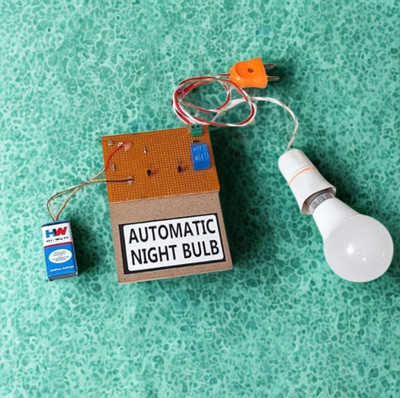 ERHIndia Science Project Kit Automatic Night Lamp Working Model Using LDR for School Kids Educational Electronic Hobby Kit