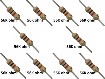 Flyrobo (10 pc) Pro3D 56K ohm Resistor - - Electronic Components Electronic Hobby Kit