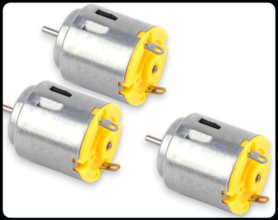 HouseOfCommon 3 DC Motor 3V to 6V DC Motor Kit set for DIY Electronic-EHK1241 Electronic Components Electronic Hobby Kit