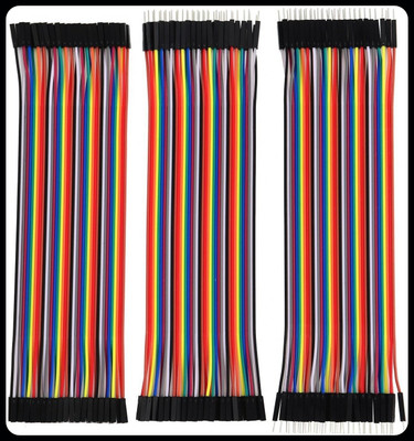 gobagee 120pcs Jumper Wires M2M M2F F2F 20cm Bundle - Multicolor Miscellaneous Electronic Hobby Kit