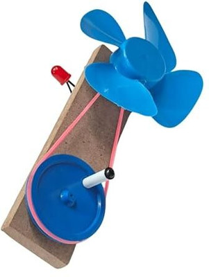 ERHIndia Wind Mill Science Project for School Kids Kit Working Model Class 6 Toy Use(Multicolor)
