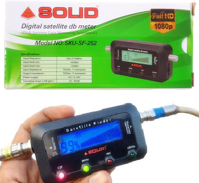 BALRAMA Solid SF-252 Digital Satellite dB Meter Signal Strength Quality of Dish Antenna Power & Hand Tool Kit(1 Tools)