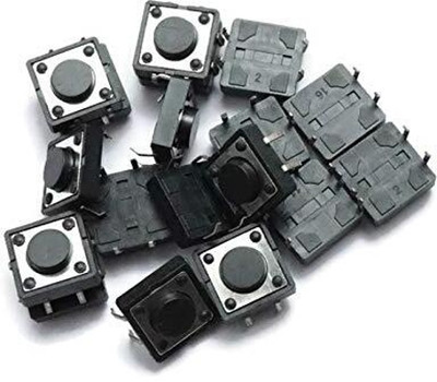 Universal Hub Tactile Push Switch 12x12x6mm 4-Pin Dip PACK OF 15 Electronic Components Electronic Hobby Kit