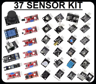 HouseOfCommon 37in1 Sensor Kit Compatible with Arduino-EHK918 Electronic Components Electronic Hobby Kit