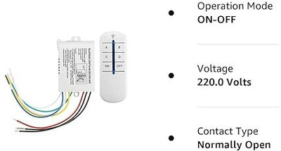 OPULENTSD Digital Switch ON/Off 220V-240V Light Digital RF Remote Control Electronic Components Electronic Hobby Kit