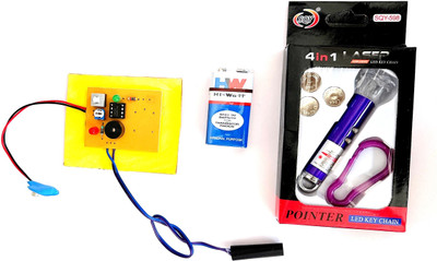 SR ROBOTICS Laser Alarm Circuit, Ldr Based Security System (Multi Color) Electronic Components Electronic Hobby Kit