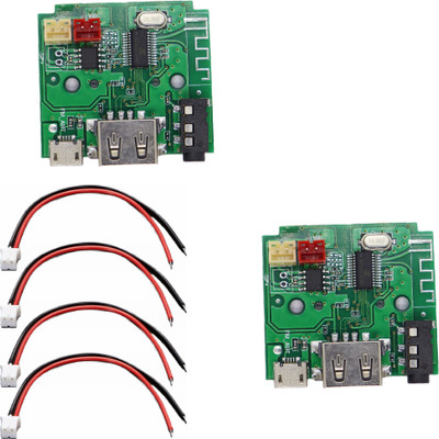Electronics Crafts 2 Piece TG113 Speaker Board, 5V Bluetooth Amplifier FM USB AUX Card Module Electronic Components Electronic Hobby Kit