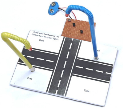 ERHIndia Automatic Street Light Science Working Model Project Kit for class 12 Students Electronic Components Electronic Hobby Kit