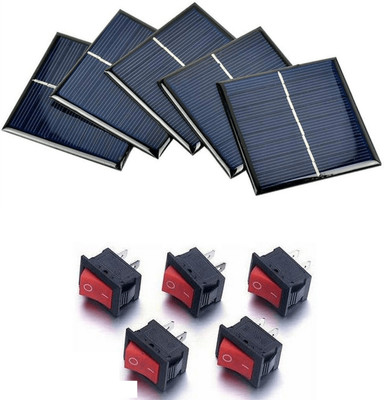 eronic 6V - 100 MAH SOLAR PANEL WITH 5 ON OFF SWITCH COMBO Alternative Energy Electronic Hobby Kit