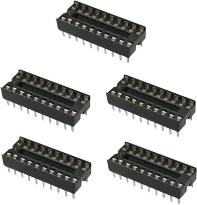 MIFRA ELECTRONICS 20 Pin DIP IC Socket Base (5 Pcs) Electronic Components Electronic Hobby Kit