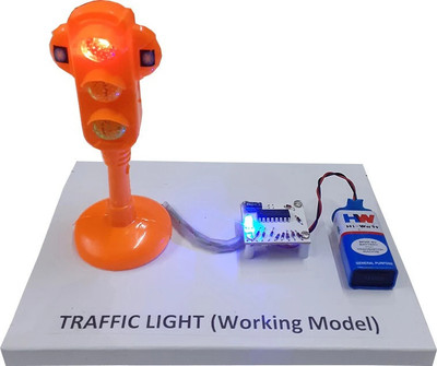 MELODY's Traffic Lights - Science Working Model for School and College Project Alternative Energy Electronic Hobby Kit