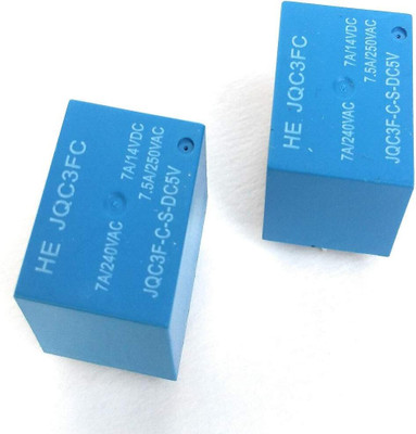 BE Components DC 5V Relay (2 pcs) for Arduino Electronic Components Electronic Hobby Kit