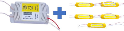 AVISRI Electronic 2A LED DRIVER + YELLOW CAPSULE LED (5 UNITS) LED Module Electronic Hobby Kit