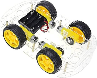 Mifra 4WD Double Layer Smart Car Chassis Kit Electronic Components Electronic Hobby Kit