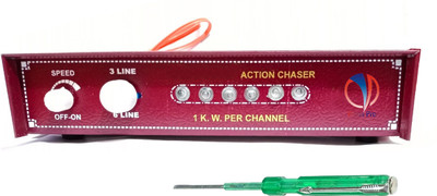 Mass Pro 1Pc Action Lock With Chaser 6 Line Channel Per 1 KW With Line Tester Electronic Components Electronic Hobby Kit
