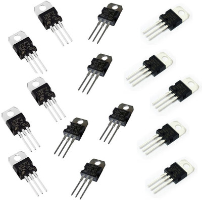 HouseOfCommon Combo of 7805, 7809, 7812 Voltage Regulator IC 5 Pcs each Electronic Components Electronic Hobby Kit