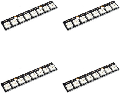 Flyrobo (4 Pcs) Pro3D 8 Bit WS2812 5050 RGB LED Built-in Full Color Driving Lights Str Electronic Components Electronic Hobby Kit
