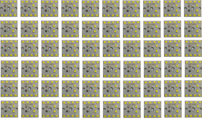 HouseOfCommon 60 Pcs 9 Watt MCPCB LED Bulb Raw Material WHITE Color Light Electronic Hobby Kit
