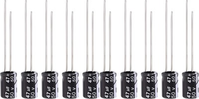 randd 470uf 50v Electrolytic Capacitor Pack of 10 Electronic Components Electronic Hobby Kit