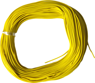 Wizzo pvc 0.2 sq/mm Yellow 78 m Wire(YELLOW)