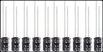 R&D A-470uf 50v Electrolytic Capacitor Pack of 10 Electronic Components Electronic Hobby Kit