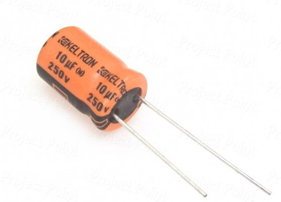 jivith 10UF 250V Electrolytic Capacitor (pack of 5) Electronic Components Electronic Hobby Kit