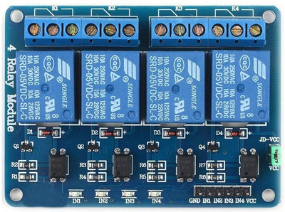3REE HIGH QUALITY 4-Channel Relay Module Board | 5V Relay Module Electronic Components Electronic Hobby Kit