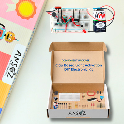 Ansoz Clap Based Light Activation DIY Electronic Kit for Students & Hobbyists. Electronic Components Electronic Hobby Kit