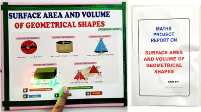 ONTEX ELECTRONICS Surface Area and Volume of Geometrical Shapes Mathmatics Working Project Model Educational Electronic Hobby Kit