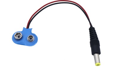Electronic Spices 9V battery clip connector with 3.5mm pin jack Electronic Components Electronic Hobby Kit