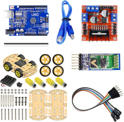 ROBO 4WD REMEOTE Controls Robot Electronic Components Electronic Hobby Kit