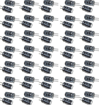 R&D PACK OF 100 16V 470UF Aluminum Electrolytic Capacitors Electronic Components Electronic Hobby Kit