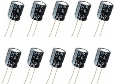 R&D 47uF 100V Electrolytic Capacitor– Pack Of 10 Electronic Components Electronic Hobby Kit