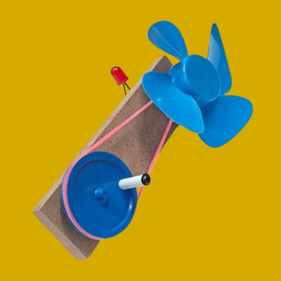 ERHIndia Wind Mill Working Model Kit Science Project Class 6 Kids School Experiment Toy Educational Electronic Hobby Kit